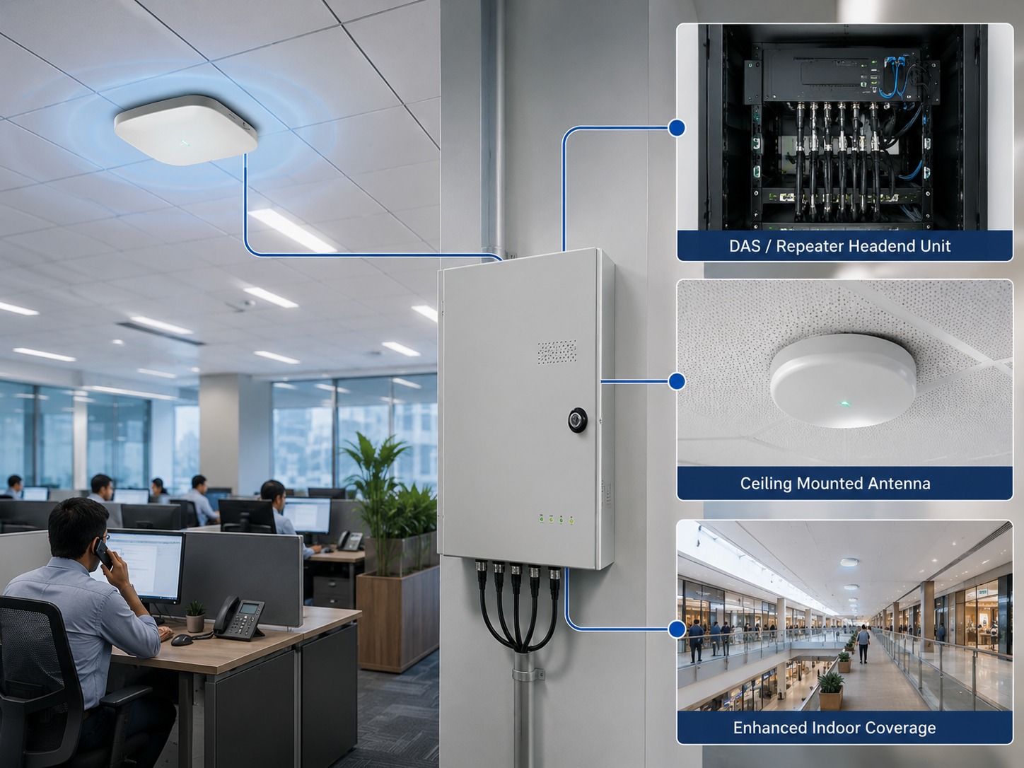 Indoor DAS and Repeater Installations